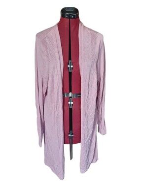 NWT Torrid Orchid Haze Lightweight Long Sleeve Open Knit Cardigan Size 3X